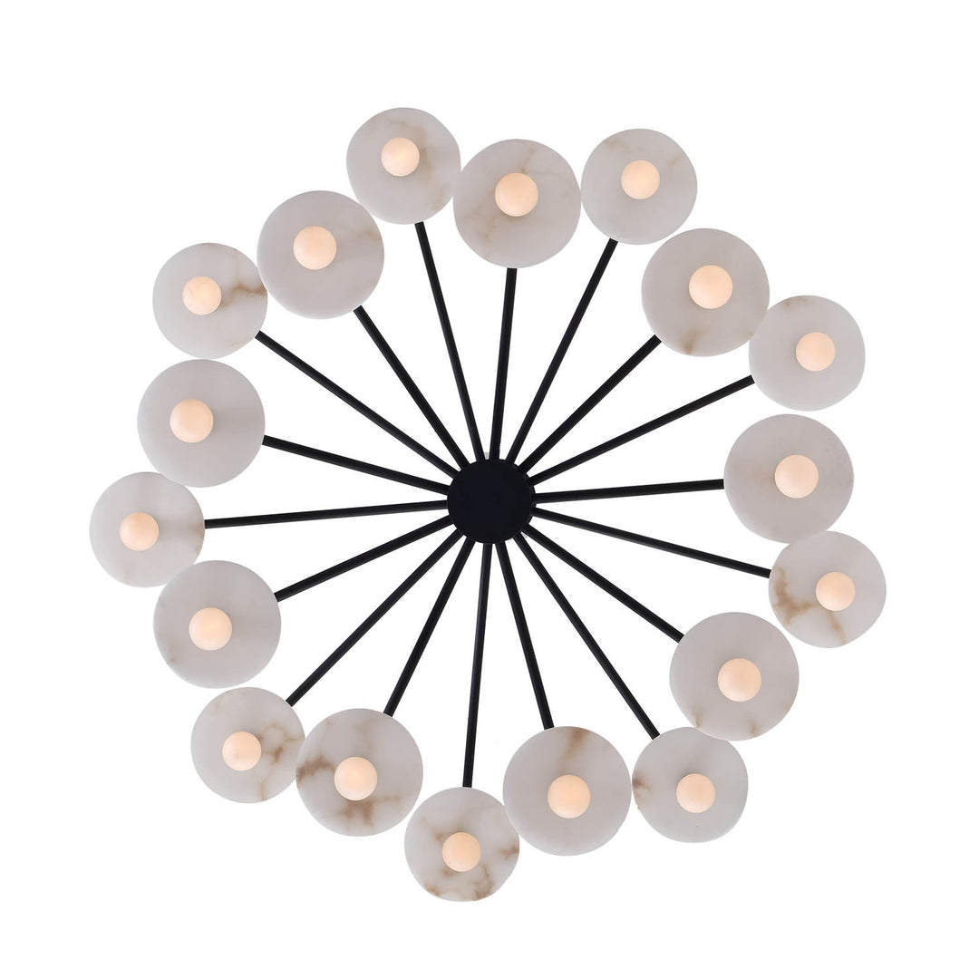 ##Antique Hardware## Discus 2 Tier Pendant