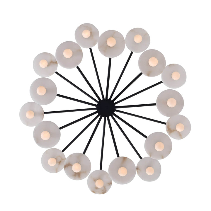 ##Antique Hardware## Discus 2 Tier Pendant