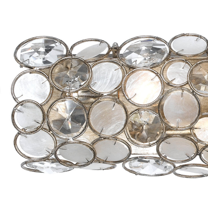 ##Antique Hardware## Palla 4 Light Antique Silver Bathroom Vanity