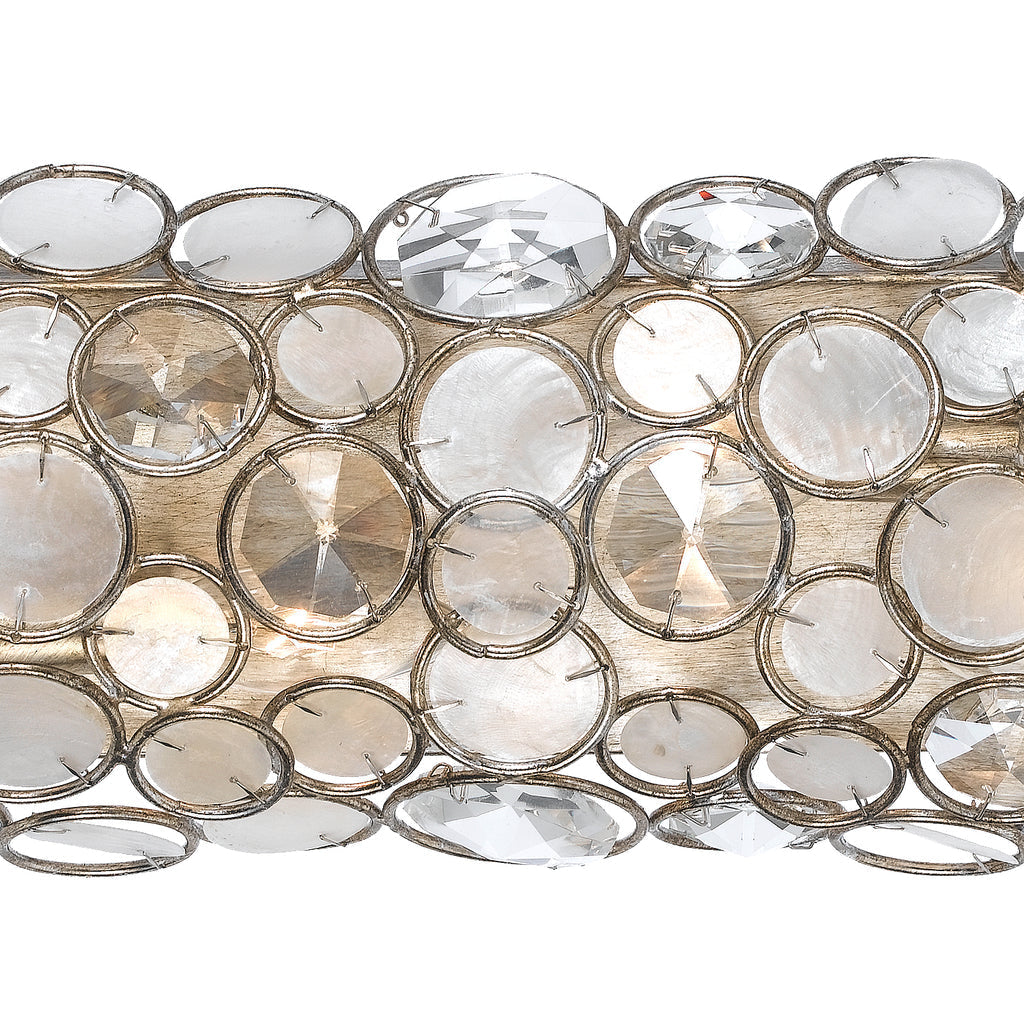 ##Antique Hardware## Palla 4 Light Antique Silver Bathroom Vanity