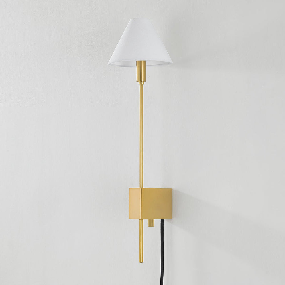 ##Antique Hardware## TEANECK Plug-in Sconce