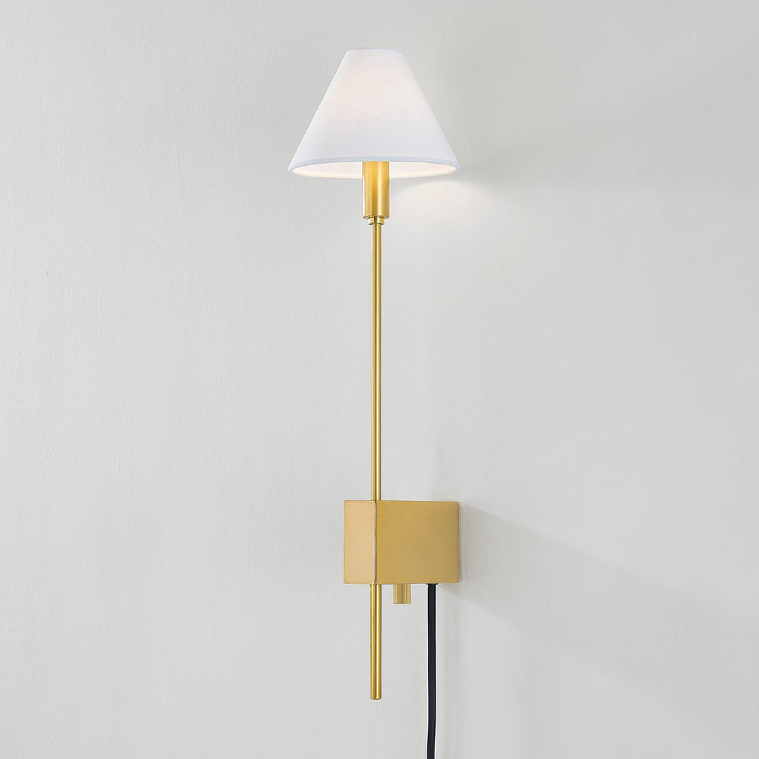 ##Antique Hardware## TEANECK Plug-in Sconce