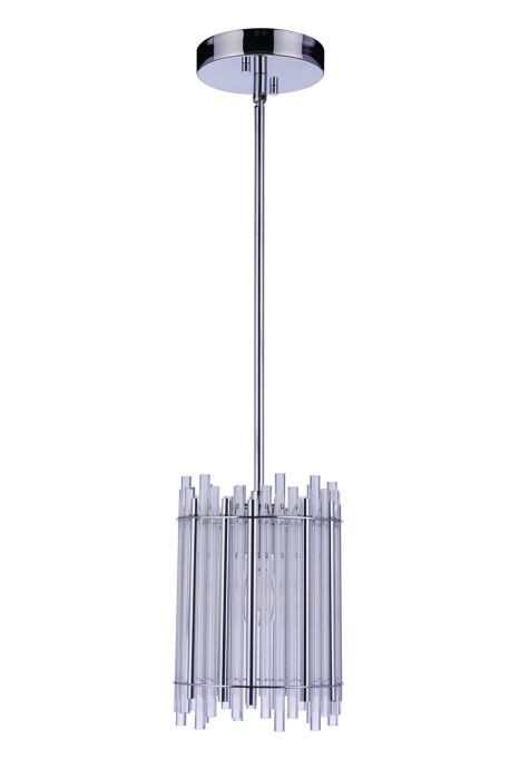 ##Antique Hardware## Reveal 1 Light Pendant in Chrome