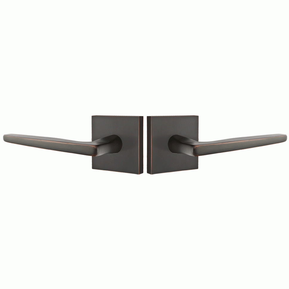 ##Antique Hardware## Emtek Solid Brass Luzern Lever With Neos Rosette (Several Finish Options)