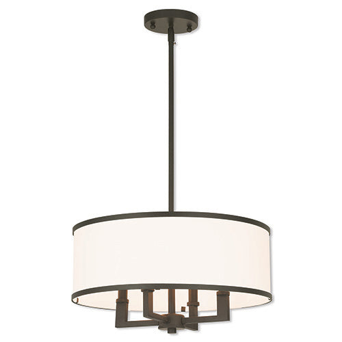 ##Antique Hardware## 4 Light Bronze Pendant Chandelier