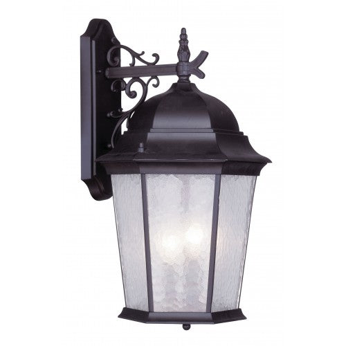 ##Antique Hardware## 3 Light Bronze Outdoor Wall Lantern