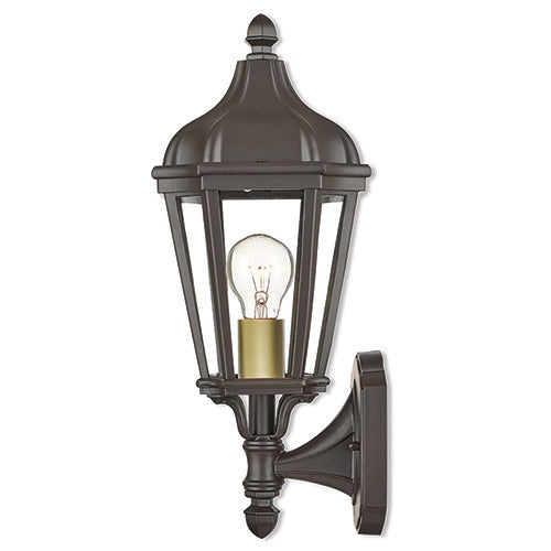 ##Antique Hardware## 1 Light Bronze Outdoor Wall Lantern