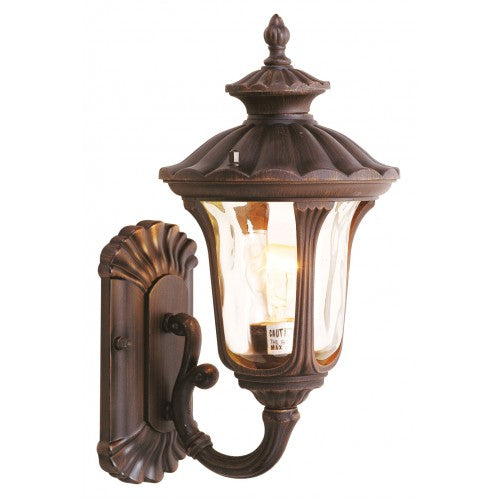 ##Antique Hardware## 1 Light Imperial Bronze Outdoor Wall Lantern