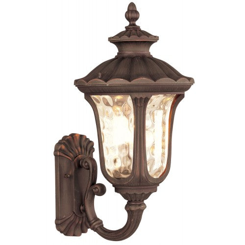 ##Antique Hardware## 3 Light Imperial Bronze Outdoor Wall Lantern