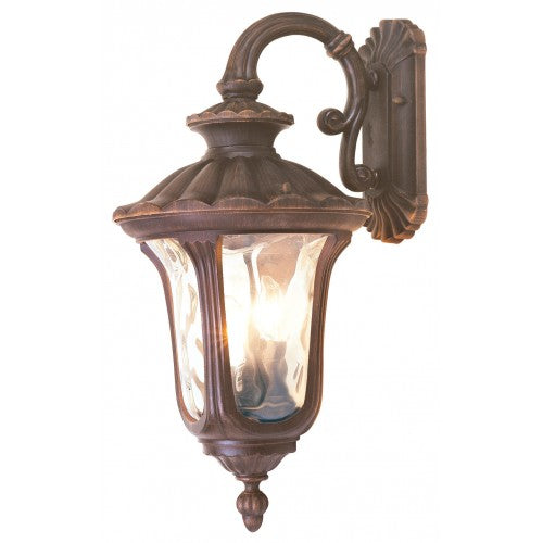 ##Antique Hardware## 3 Light Imperial Bronze Outdoor Wall Lantern