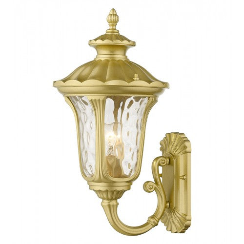 ##Antique Hardware## 1 Light Soft Gold Outdoor Medium Wall Lantern