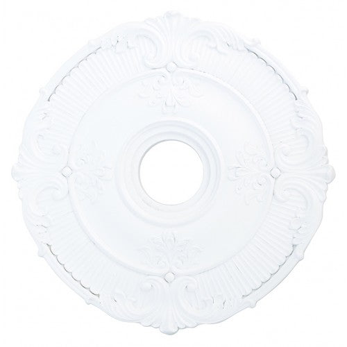 ##Antique Hardware## White Ceiling Medallion