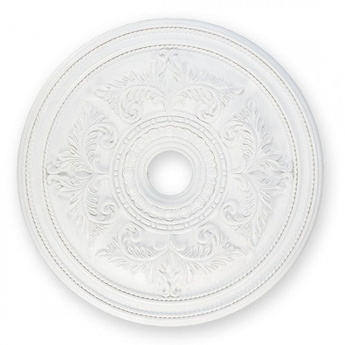 ##Antique Hardware## White Ceiling Medallion