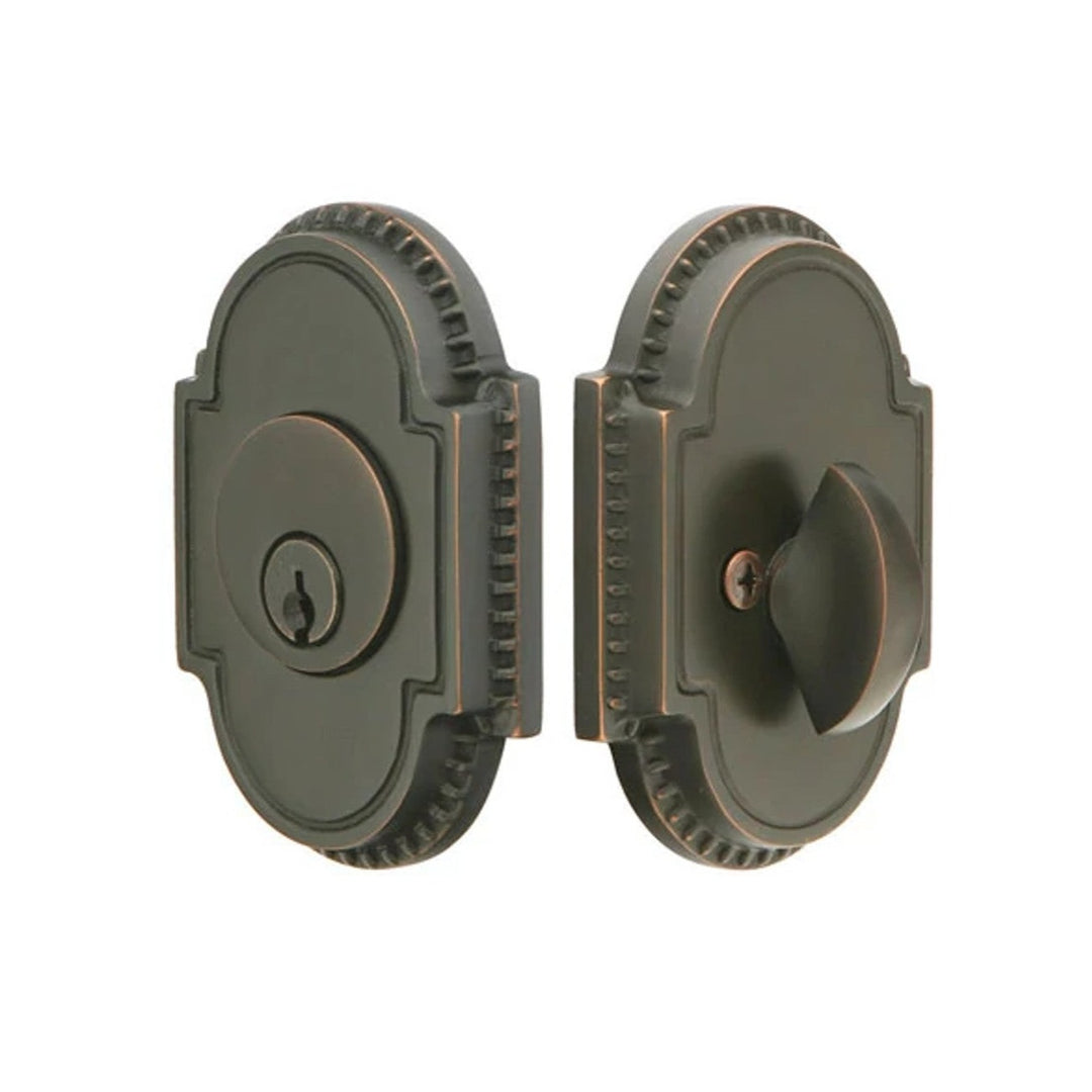 ##Antique Hardware## Knoxville Style Oval Deadbolt (Several Finishes Available)