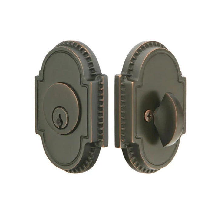 ##Antique Hardware## Knoxville Style Oval Deadbolt (Several Finishes Available)