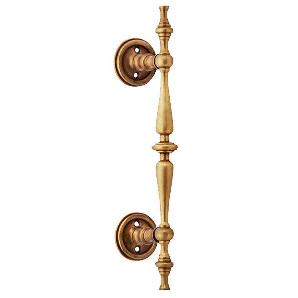 ##Antique Hardware## 9 1/2 Inch Overall (6 Inch C-C) Solid Brass Plain Style Handle (Several Finishes Available)