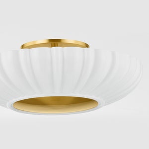 ##Antique Hardware## Anne Flush Mount