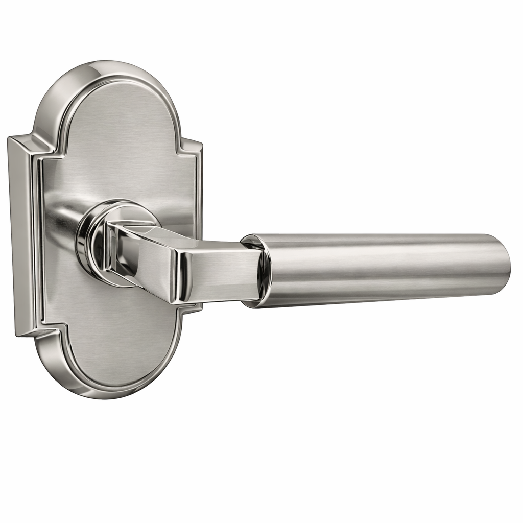##Antique Hardware## Magnifique® Arched Door Set with Modern Smooth Lever (Several Finishes Available)