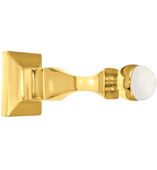 3 1/2 Inch Solid Brass Baseboard Door Bumper Stop