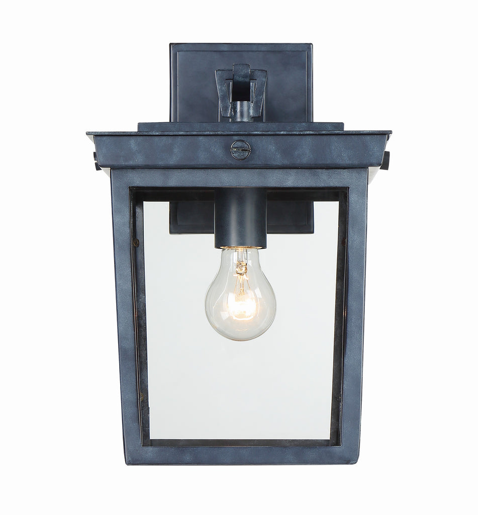 ##Antique Hardware## Belmont 1 Light Graphite Outdoor Sconce