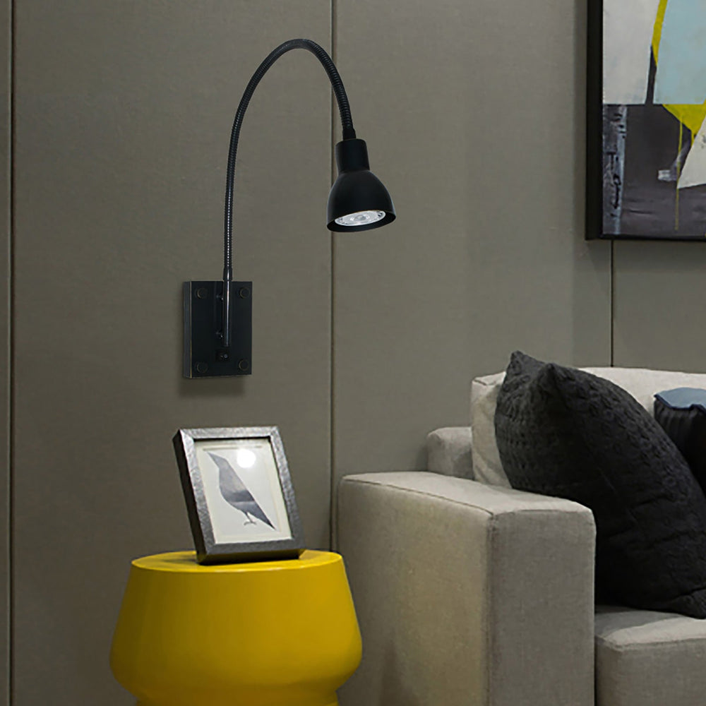 ##Antique Hardware## 120V,3W 4000K LED GOOSENECK LIGHT