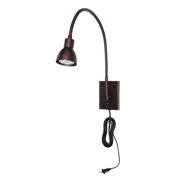 ##Antique Hardware## 120V,3W,4000K LED GOOSENECK LIGHT