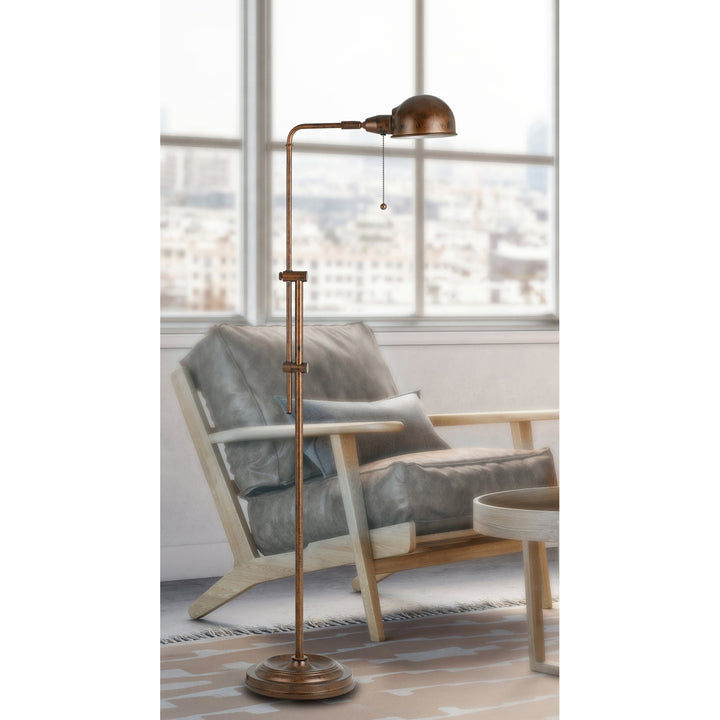 ##Antique Hardware## 60W CROBY PHARMACY FLOOR LAMP