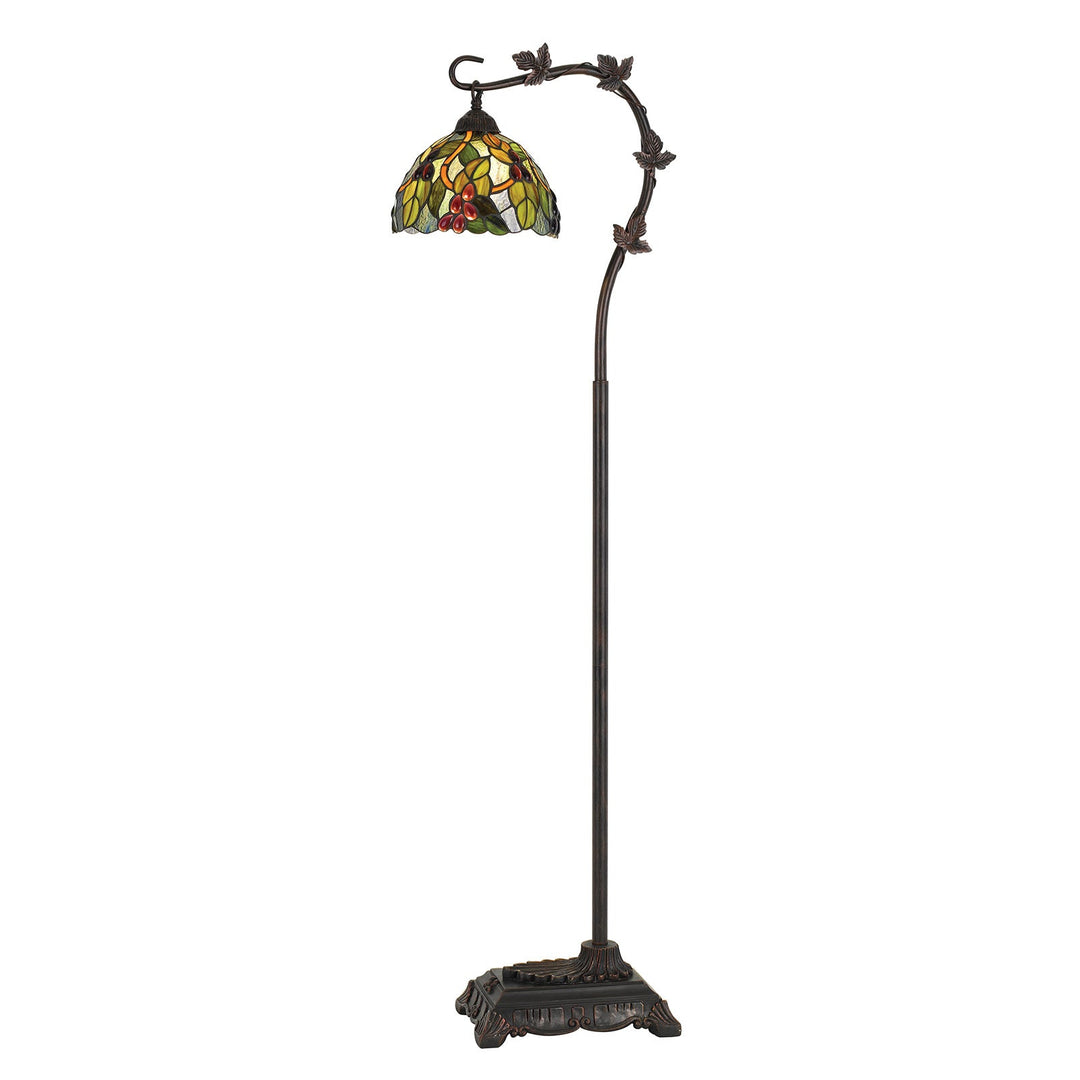 ##Antique Hardware## 60W COTULLA DOWNBRDIGE TIFFANY METAL FLOOR LAMP