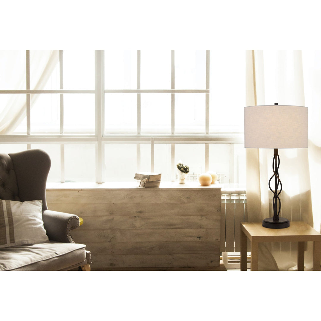 ##Antique Hardware## ANTONY 150W 3 WAY METAL TABLE LAMP