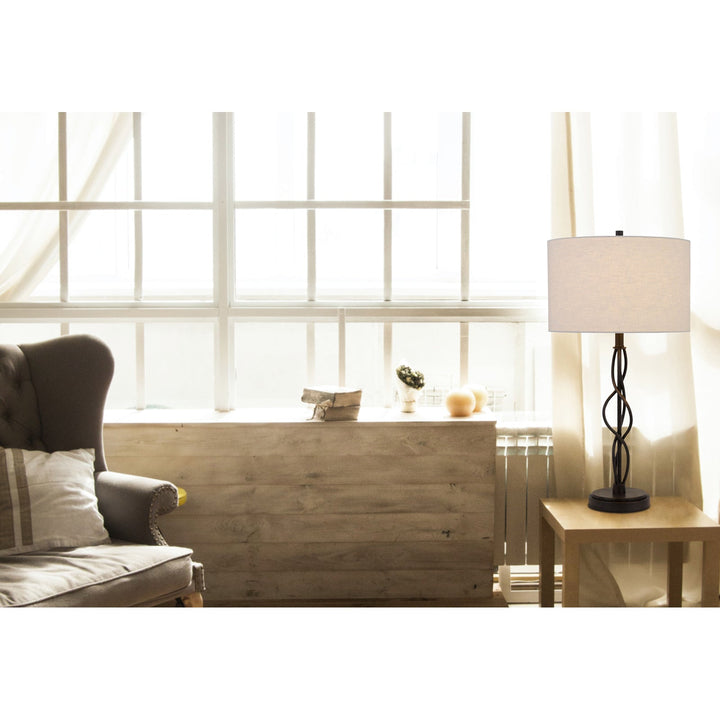 ##Antique Hardware## ANTONY 150W 3 WAY METAL TABLE LAMP