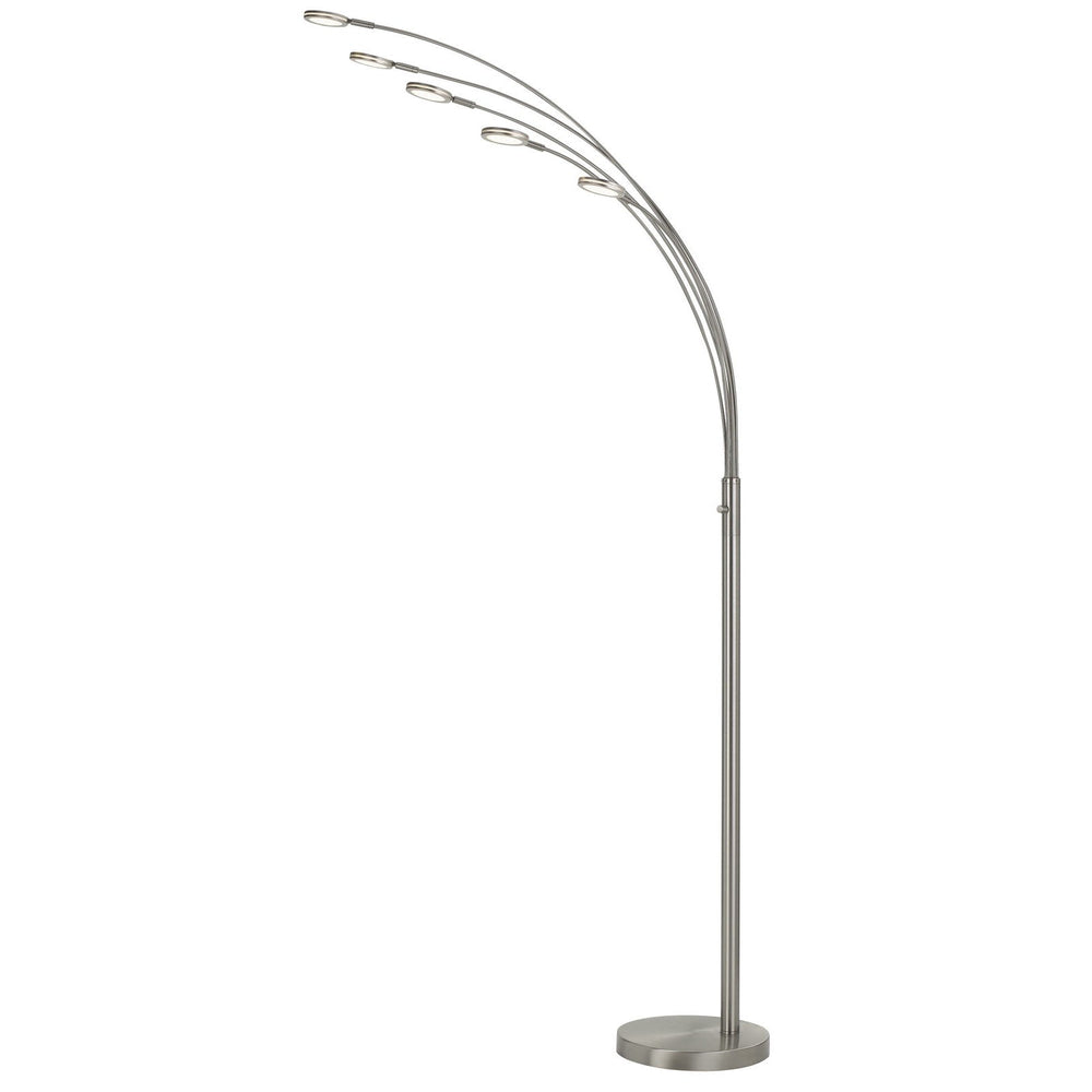 ##Antique Hardware## CREMONA INTEGRATED LED METAL ARC FLOOR LAMP