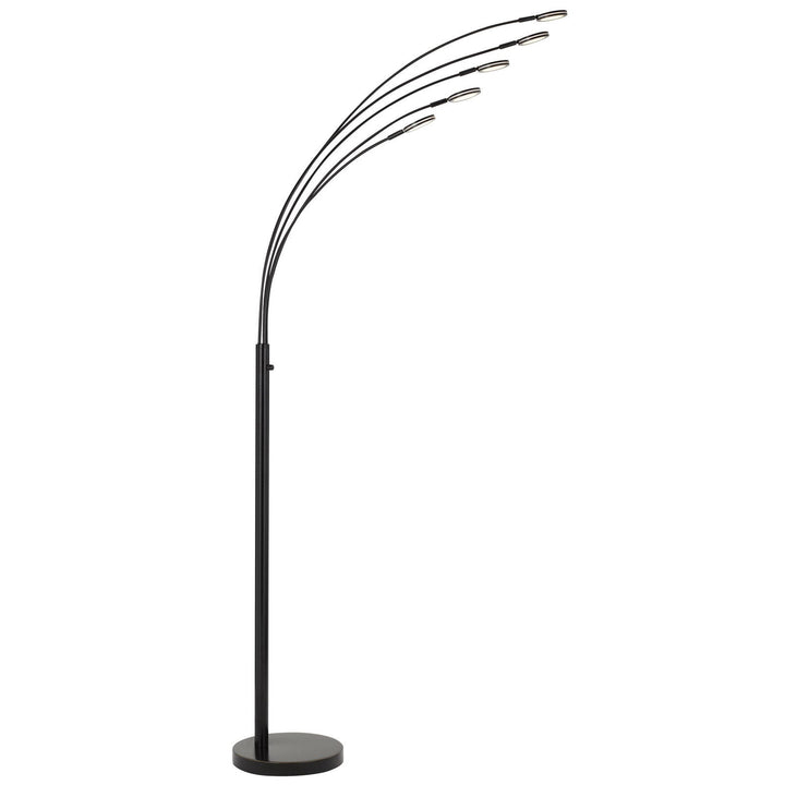 ##Antique Hardware## CREMONA INTEGRATED LED METAL ARC FLOOR LAMP