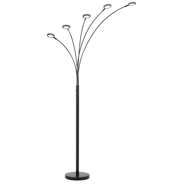 ##Antique Hardware## CREMONA INTEGRATED LED METAL ARC FLOOR LAMP