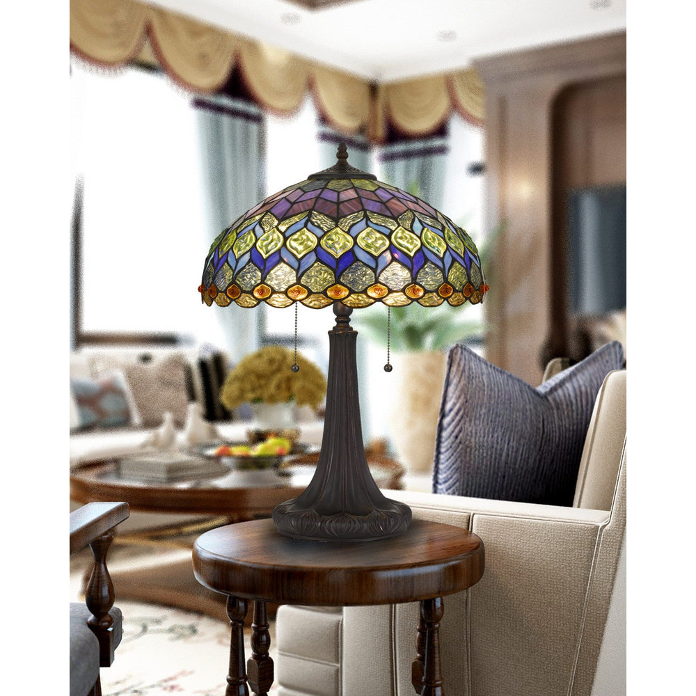 ##Antique Hardware## TIFFANY TABLE LAMP