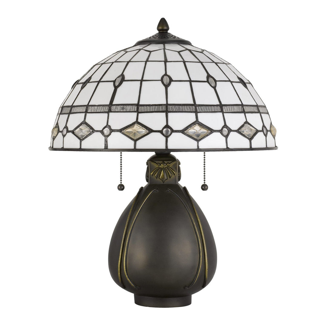 ##Antique Hardware## 60W X 2 TIFFANY TABLE LAMP