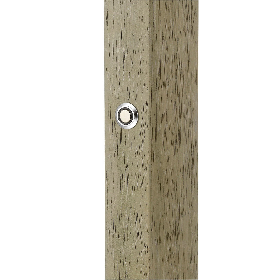 ##Antique Hardware## COLMAR INTEGRATED LED RUBBER WOOD FLOOR LAMP WITH DIMMER CONTROL. 24W, 2100 LUMEN, 3000K.