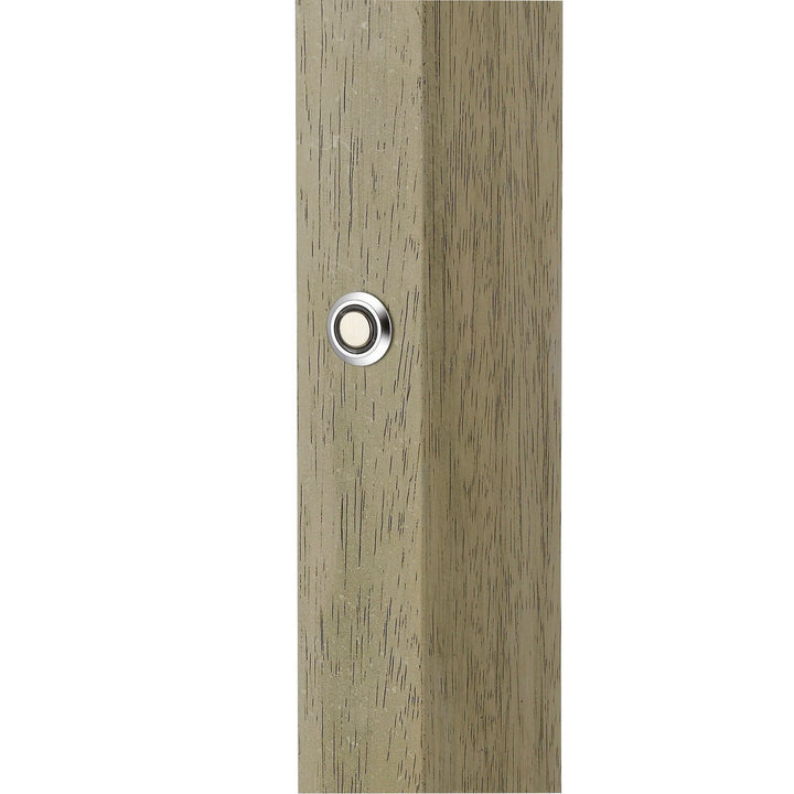 ##Antique Hardware## COLMAR INTEGRATED LED RUBBER WOOD FLOOR LAMP WITH DIMMER CONTROL. 24W, 2100 LUMEN, 3000K.