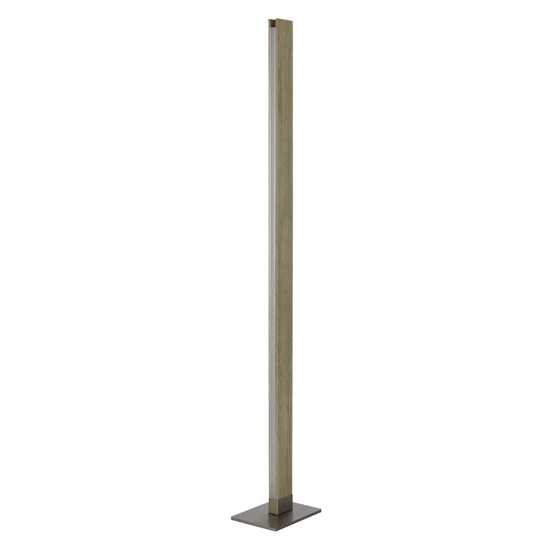 ##Antique Hardware## COLMAR INTEGRATED LED RUBBER WOOD FLOOR LAMP WITH DIMMER CONTROL. 24W, 2100 LUMEN, 3000K.