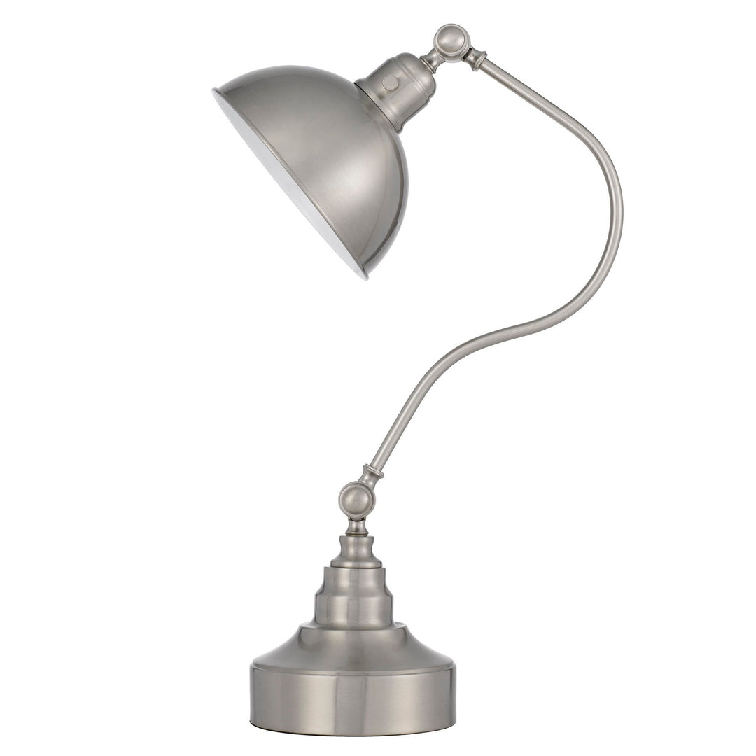 ##Antique Hardware## INDUSTRIAL ADJUSTABLE METAL DOWNBRIDGE DESK LAMP WITH HALF DOME METAL SHADE