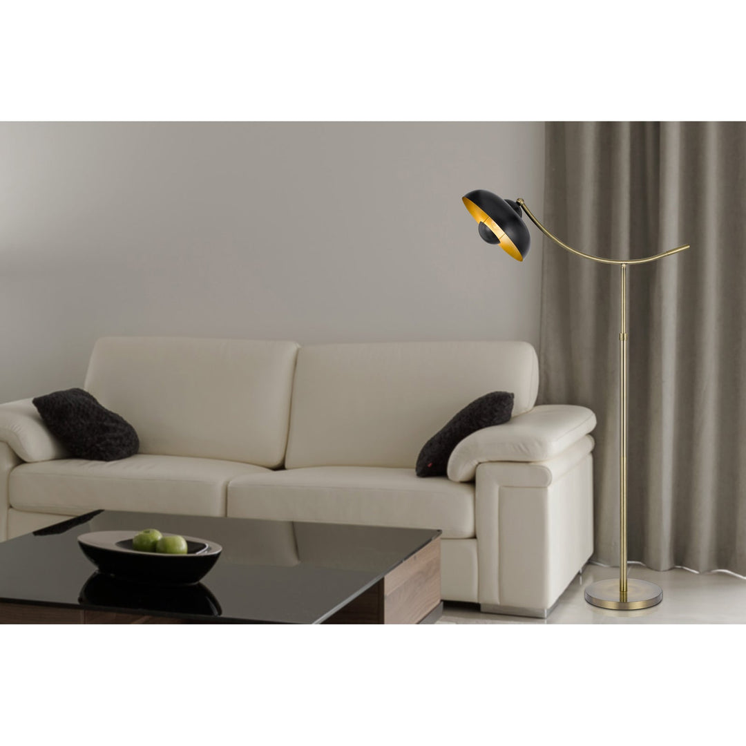 Antique Hardware 100W PLANETOID ADJUSTABLE METAL ARC FLOOR LAMP Floor Lamp