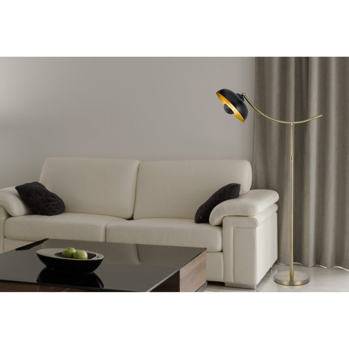 Antique Hardware 100W PLANETOID ADJUSTABLE METAL ARC FLOOR LAMP Floor Lamp