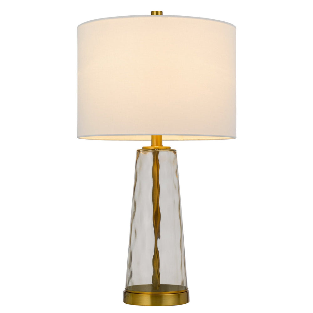 ##Antique Hardware## 100W HEBER GLASS TABLE LAMP. PRICED AND SOLD AS PAIRS