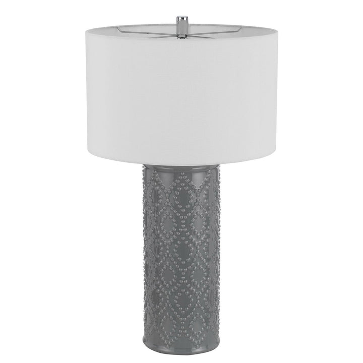 ##Antique Hardware## 150W 3 WAY CASTINE CERAMIC TABLE LAMP. PRICED AND SOLD AS PAIRS