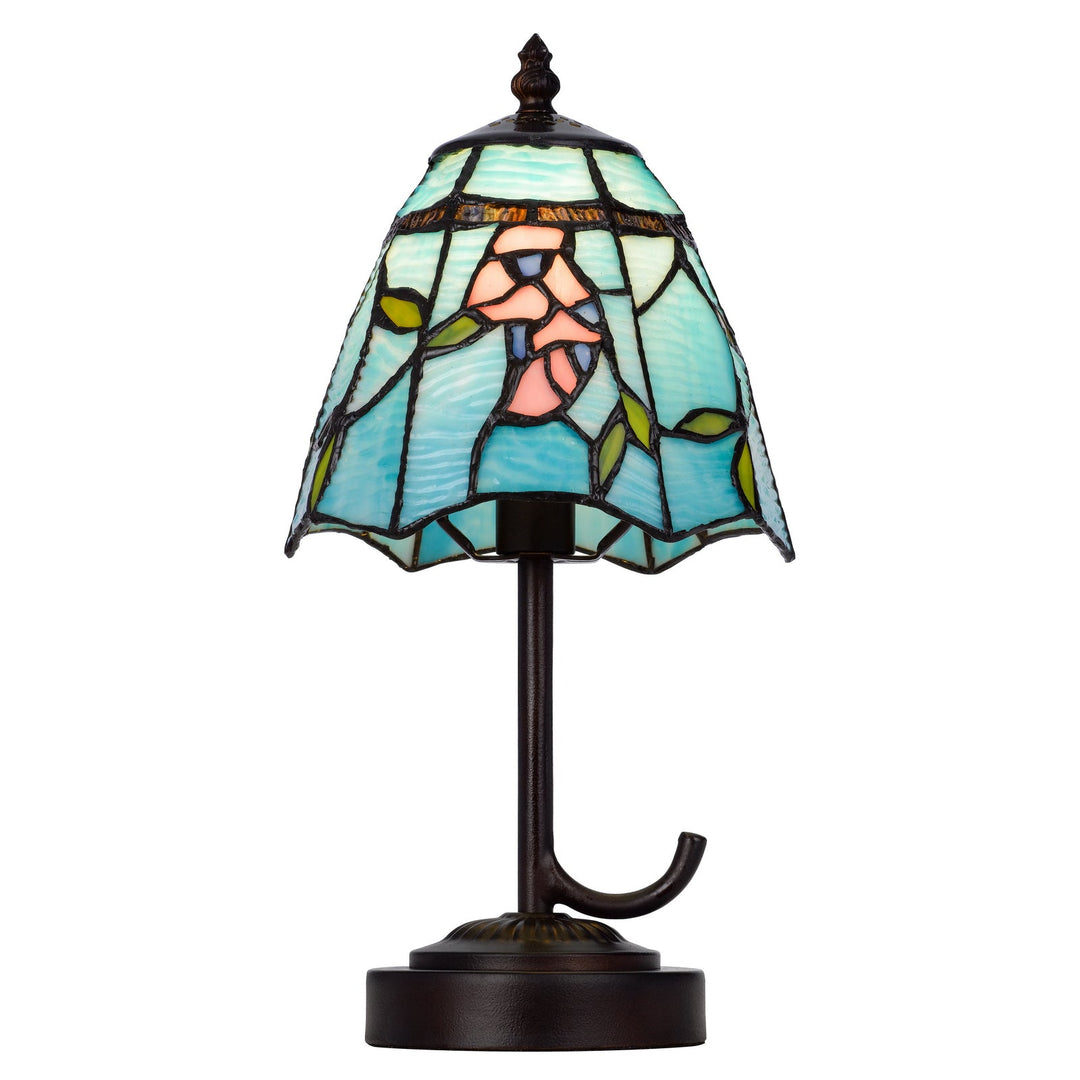 ##Antique Hardware## 40W METAL/RESIN TIFFANY ACCENT LAMP WITH INLINE SWITCH