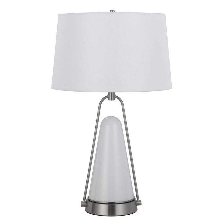 ##Antique Hardware## 100W BIRCHMORE METAL/GLASS TABLE LAMP WITH BUILT IN LED NIGHT LIGHT