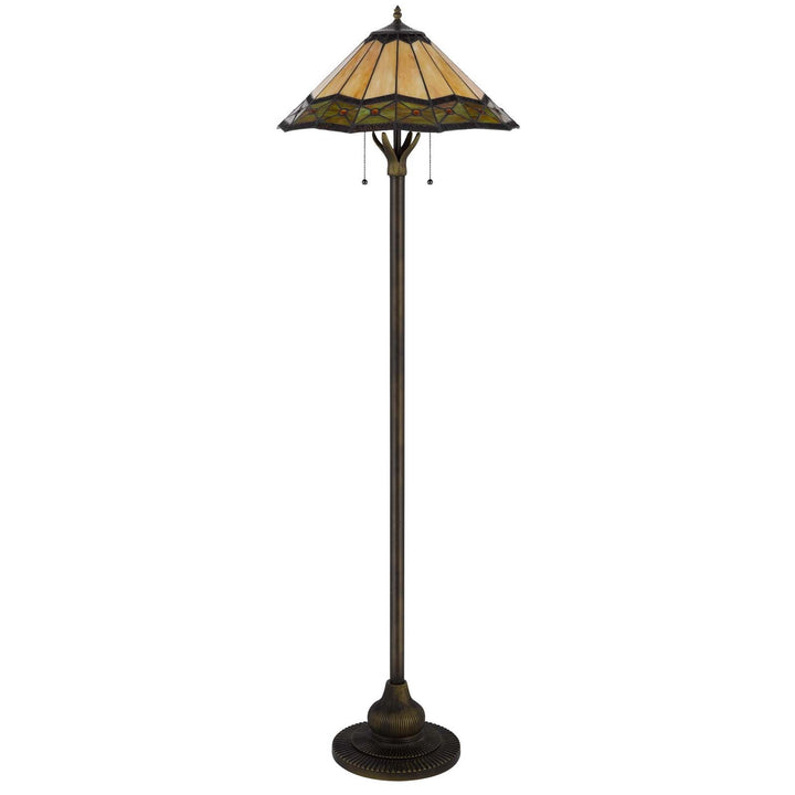 ##Antique Hardware## 60W X 2 ARMSCROFT TIFFANY FLOOR LAMP