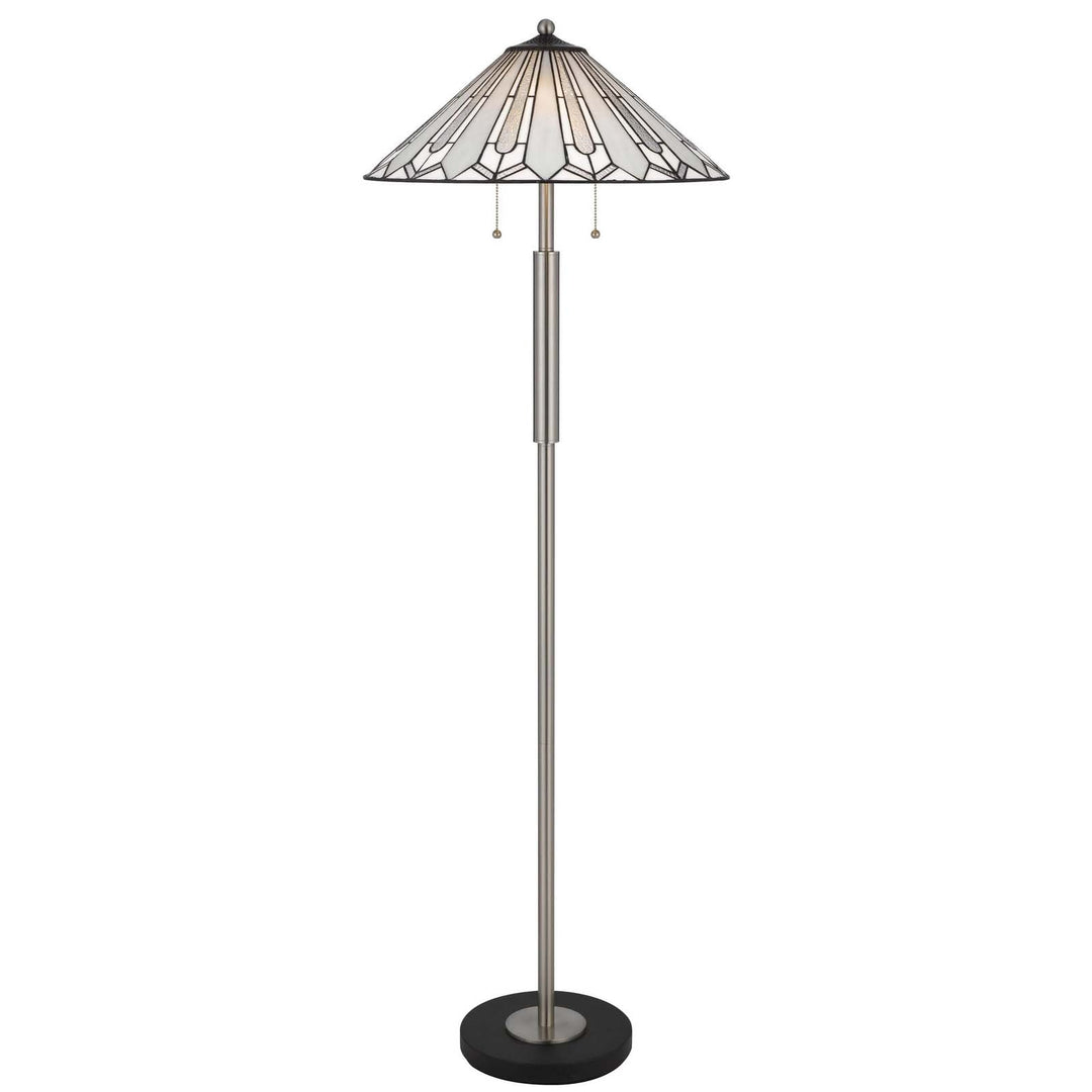 ##Antique Hardware## 60W X 2 MUIRFIELD TIFFANY FLOOR LAMP