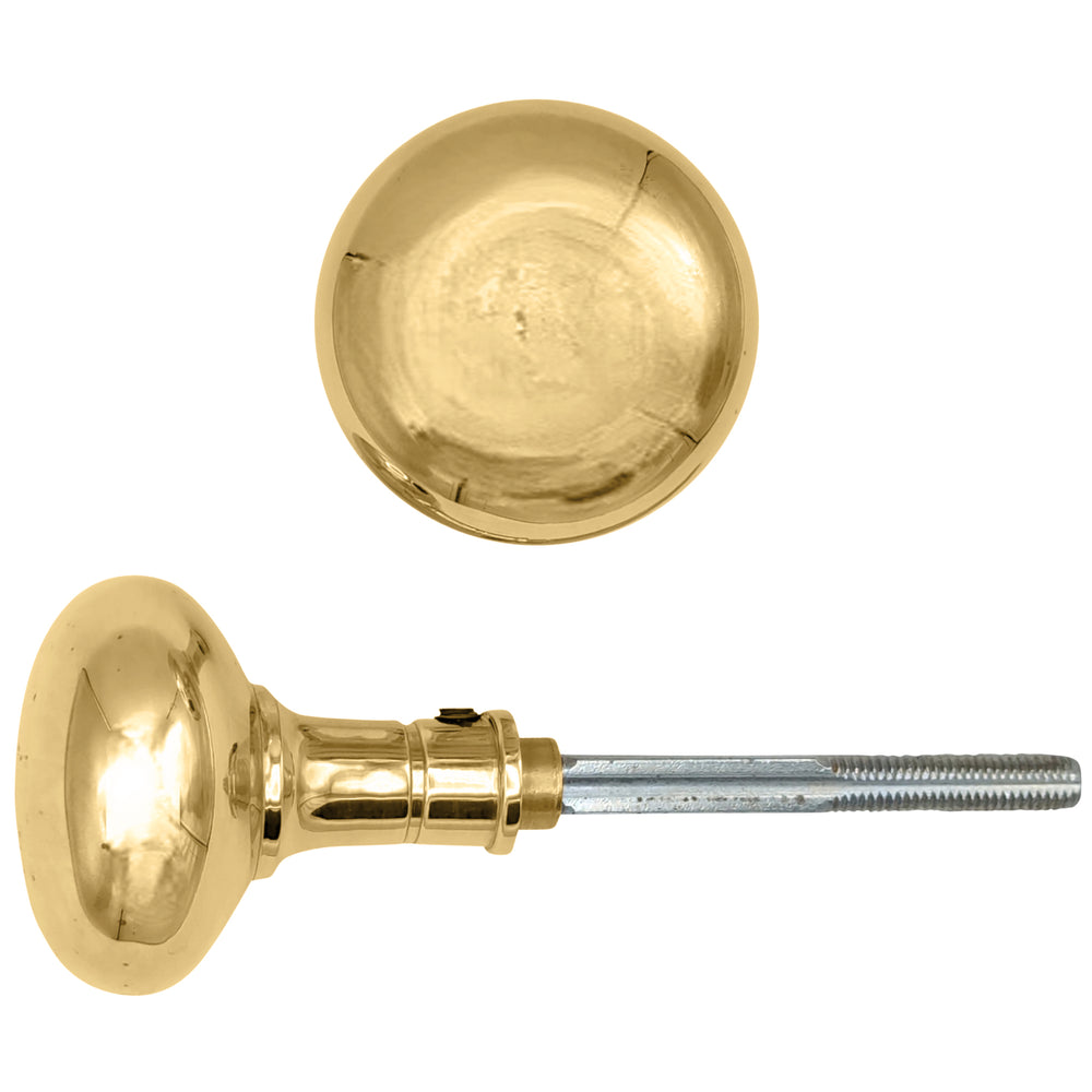 ##Antique Hardware## Round Solid Brass Spare Door Knob Set (Several Finishes Available)
