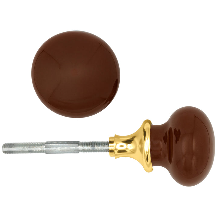 Brown Porcelain Spare Knob Set (Several Finishes Available)