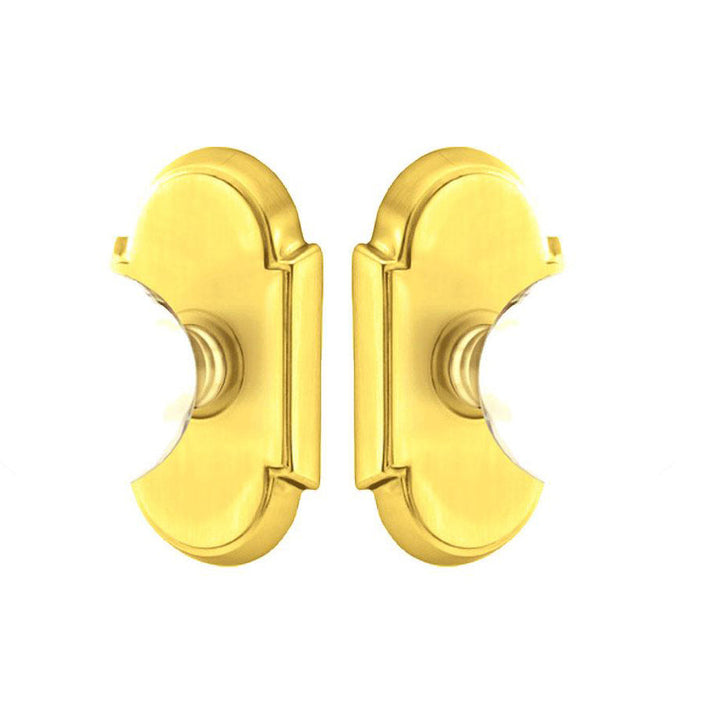 Antique Hardware Crystal Bristol Door Knob Set With # 8 Rosette (Several Finish Options) EMTEK GLASS CRYSTAL BRISTOL DOOR KNOB